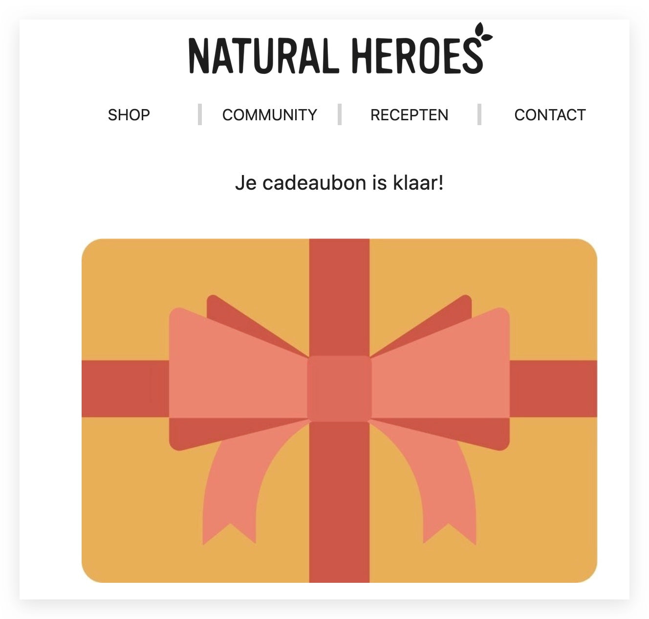Cadeaubon Natural Heroes